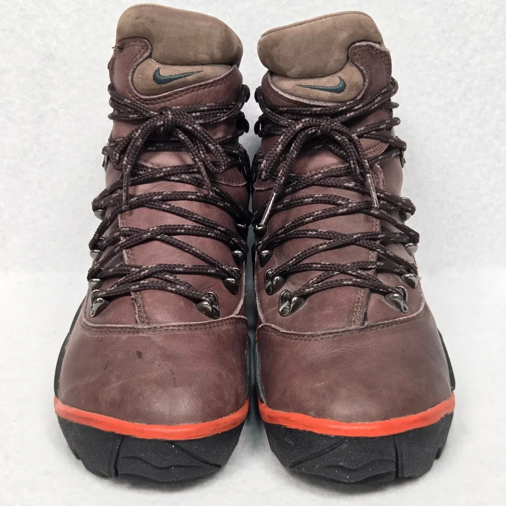 Vtg‎ Nike ACG Zoom Air Hiking Boots Mens 8.5 Brown Leather Vintage Rugged Y2K